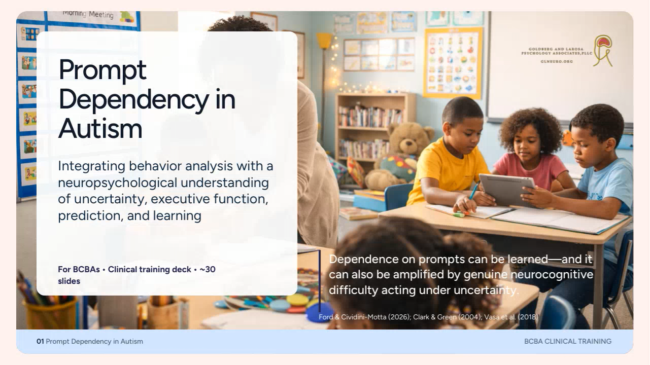 Neuropsychology-Informed Prompt Dependency